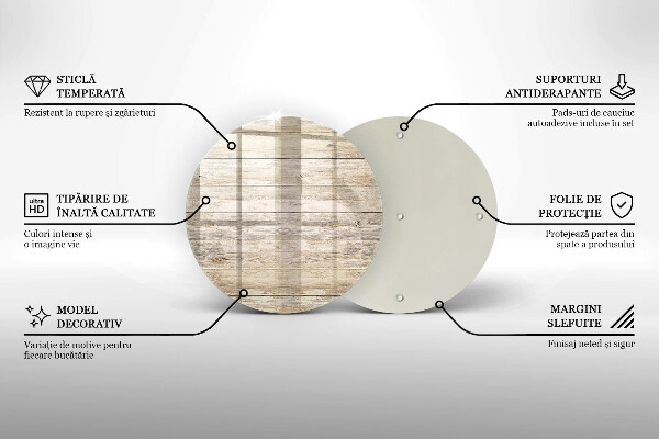 Skleněná deska do kuchyně Dřevěná prkna