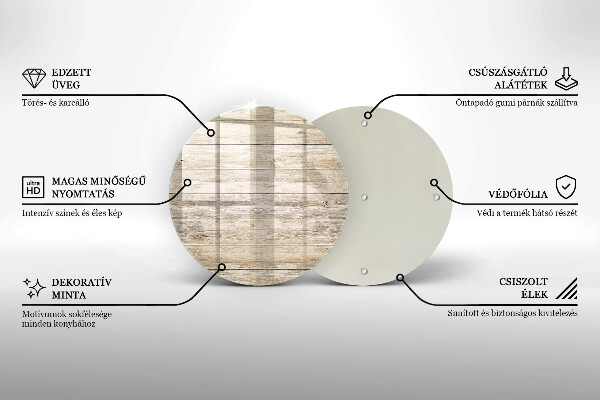 Skleněná deska do kuchyně Dřevěná prkna