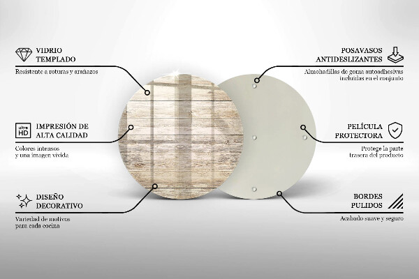 Skleněná deska do kuchyně Dřevěná prkna