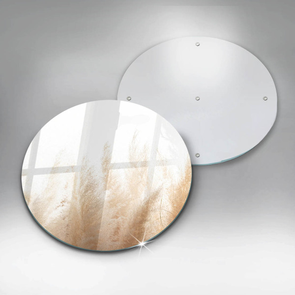 Skleněná deska do kuchyně Pampová tráva