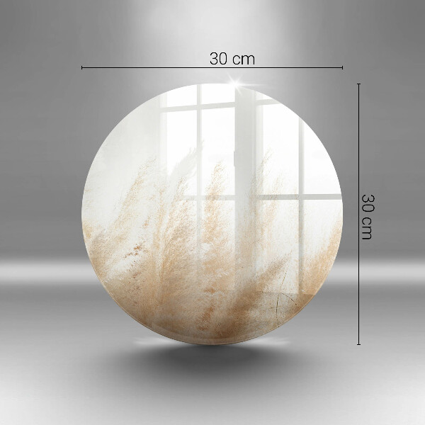 Skleněná deska do kuchyně Pampová tráva