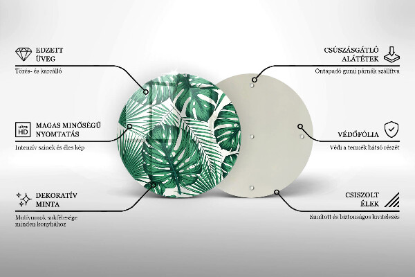 Skleněná deska do kuchyně Monstera odchází