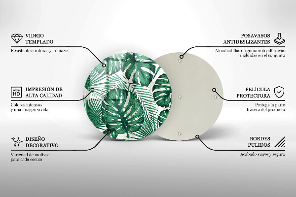 Skleněná deska do kuchyně Monstera odchází