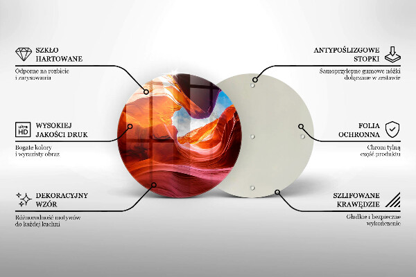 Skleněná deska do kuchyně Skalní krajina kaňonu