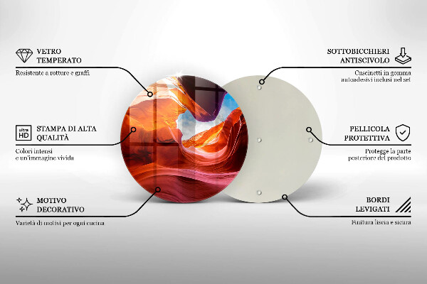 Skleněná deska do kuchyně Skalní krajina kaňonu