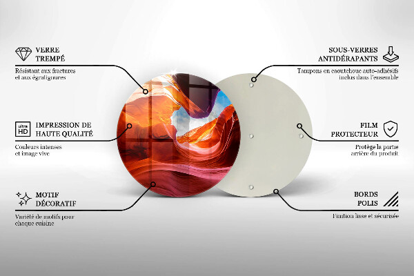 Skleněná deska do kuchyně Skalní krajina kaňonu