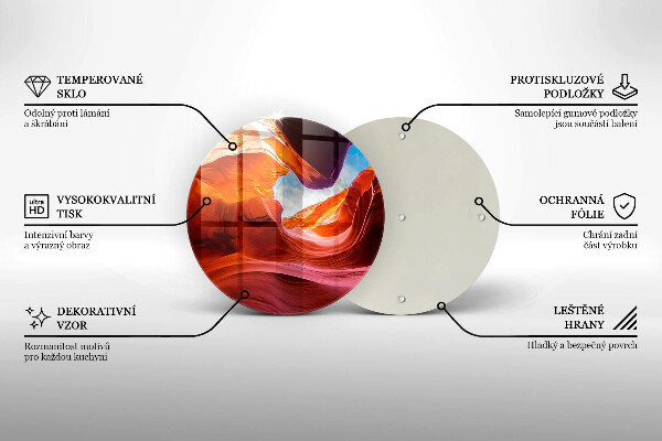 Skleněná deska do kuchyně Skalní krajina kaňonu