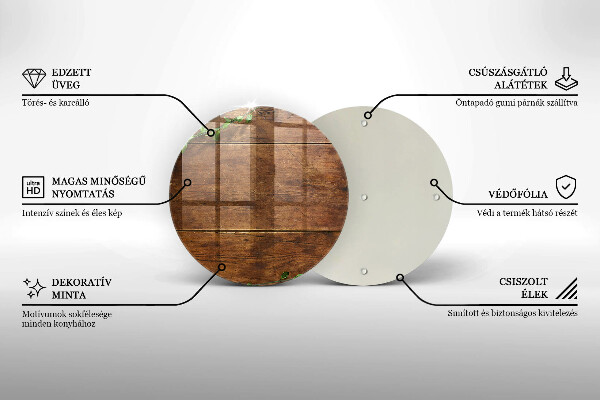 Skleněná deska do kuchyně Dřevěné desky a listy