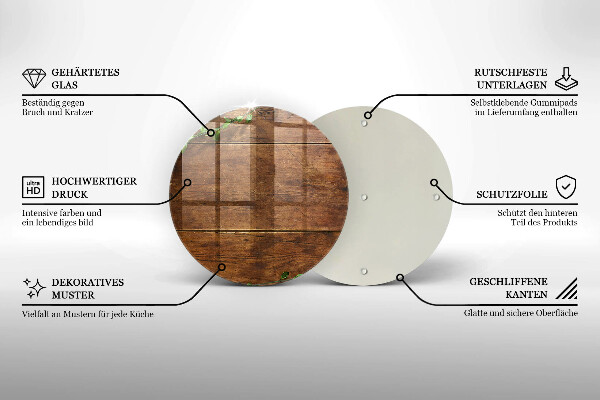 Skleněná deska do kuchyně Dřevěné desky a listy