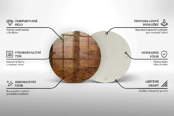 Skleněná deska do kuchyně Dřevěné desky a listy