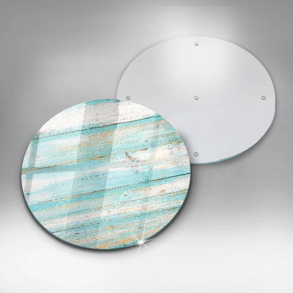 Skleněná deska do kuchyně Vintage dřevěné desky