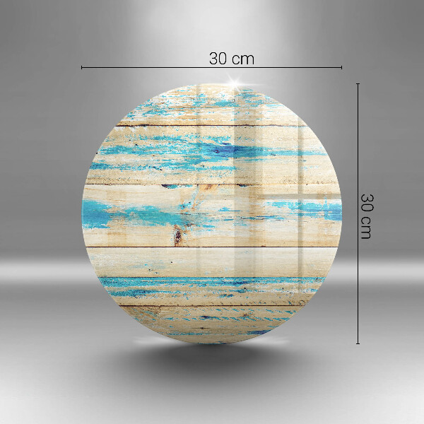 Skleněná deska do kuchyně Retro dřevěné desky