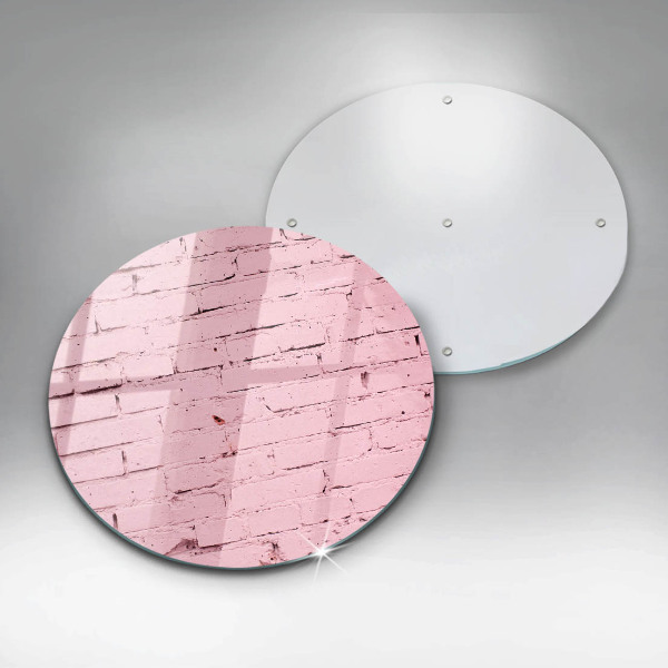 Skleněná deska do kuchyně Pastelová cihlová zeď