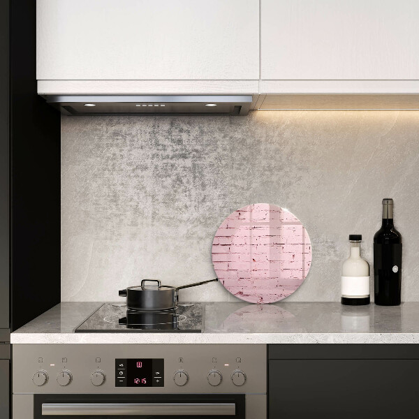 Skleněná deska do kuchyně Pastelová cihlová zeď