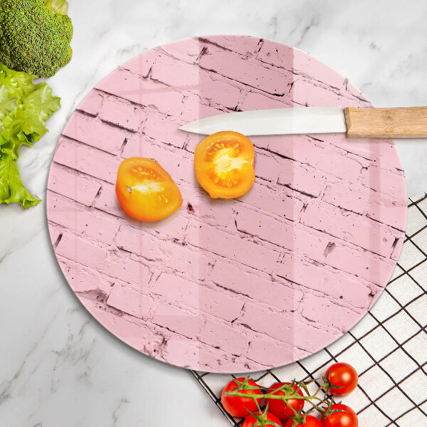 Skleněná deska do kuchyně Pastelová cihlová zeď