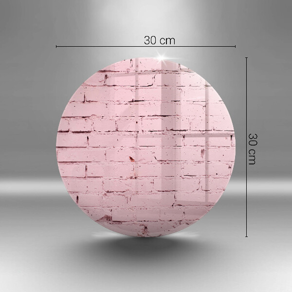 Skleněná deska do kuchyně Pastelová cihlová zeď