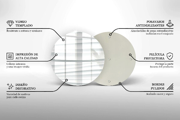 Skleněná deska do kuchyně Moderní struktura