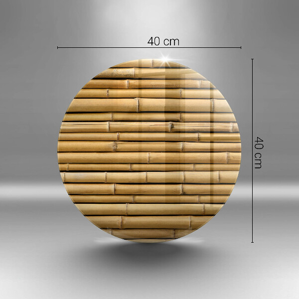 Skleněná deska do kuchyně Přírodní boho bambus