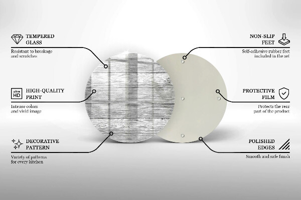Skleněná deska do kuchyně Staré dřevěné desky