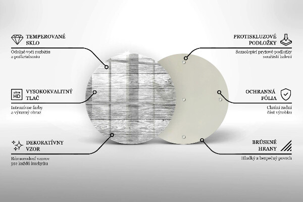 Skleněná deska do kuchyně Staré dřevěné desky