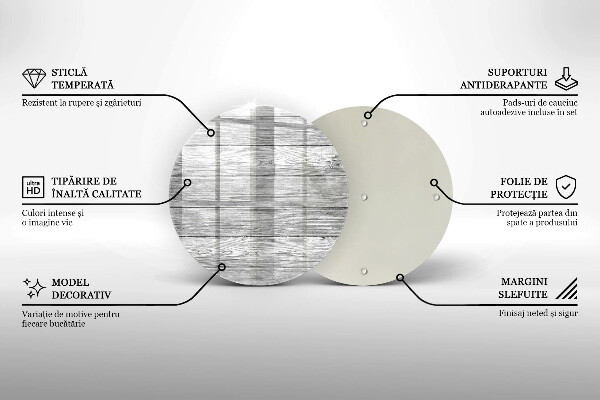 Skleněná deska do kuchyně Staré dřevěné desky