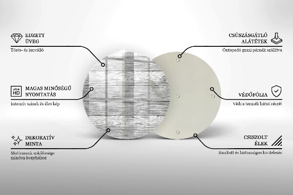 Skleněná deska do kuchyně Staré dřevěné desky