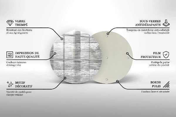 Skleněná deska do kuchyně Staré dřevěné desky