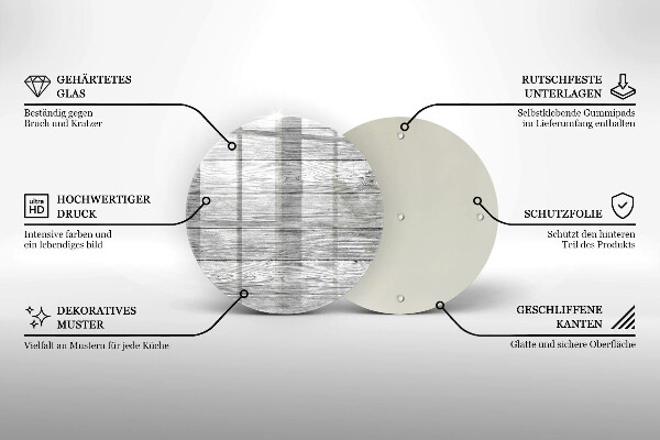 Skleněná deska do kuchyně Staré dřevěné desky