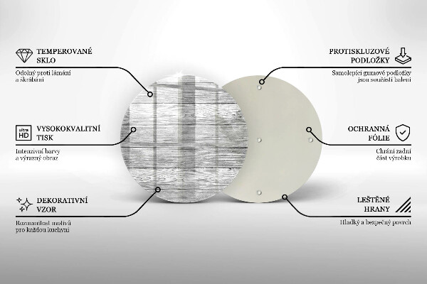 Skleněná deska do kuchyně Staré dřevěné desky