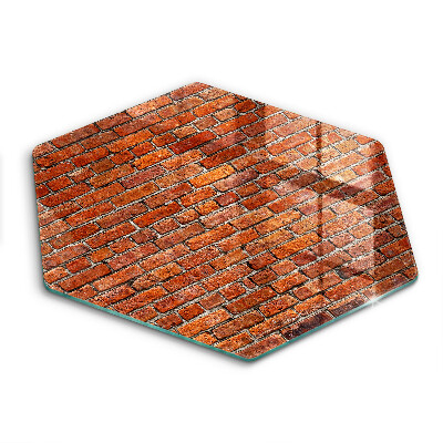 Skleněná deska do kuchyně Zeď z cihlové zdi