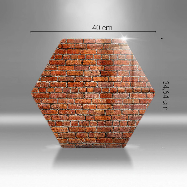 Skleněná deska do kuchyně Zeď z cihlové zdi