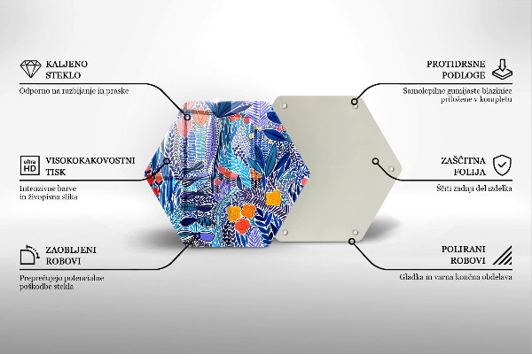 Skleněná deska do kuchyně Malovaná louka