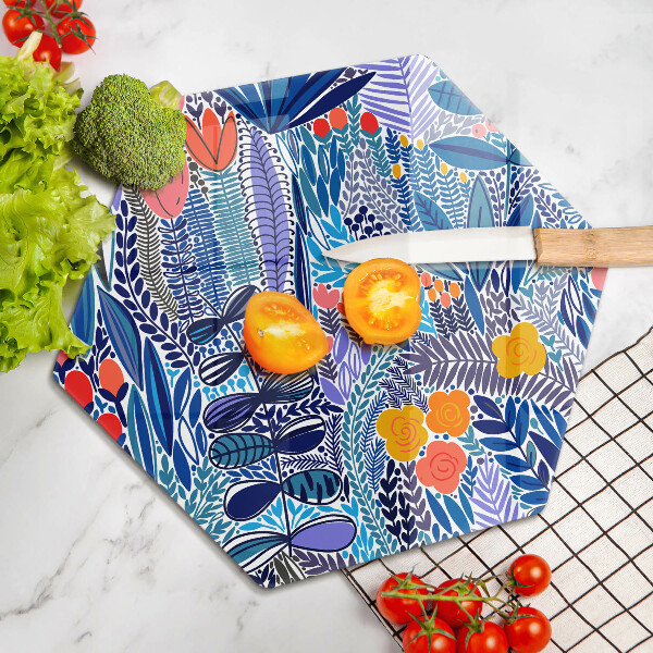 Skleněná deska do kuchyně Malovaná louka