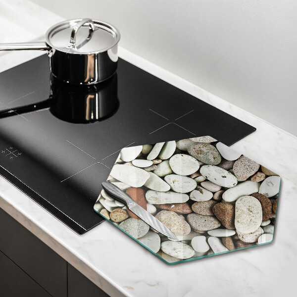 Skleněná deska do kuchyně Malé kameny pozadí