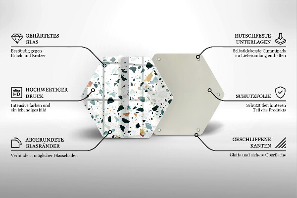 Skleněné krájecí prkénko Lehká kamenina