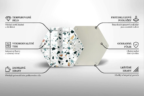 Skleněné krájecí prkénko Lehká kamenina