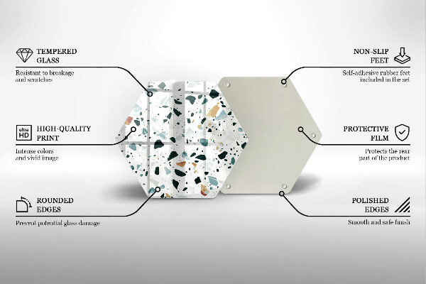 Skleněné krájecí prkénko Lehká kamenina