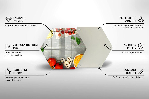 Skleněná deska do kuchyně Kuchyňské jídlo