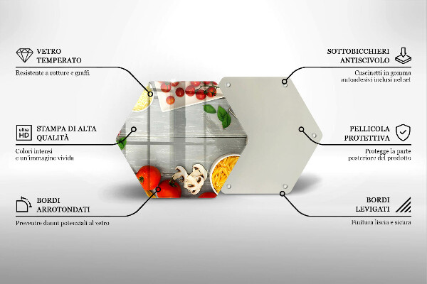 Skleněná deska do kuchyně Kuchyňské jídlo