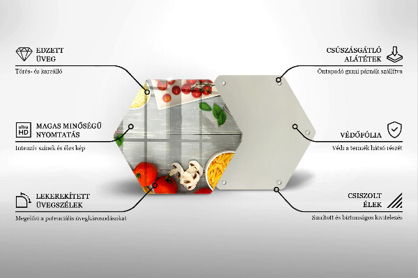 Skleněná deska do kuchyně Kuchyňské jídlo
