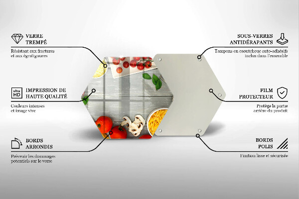 Skleněná deska do kuchyně Kuchyňské jídlo