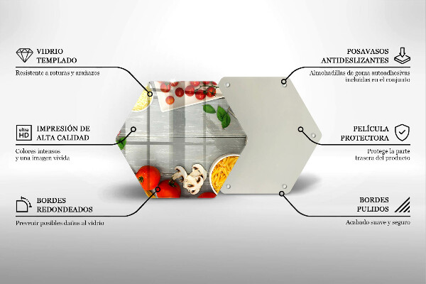 Skleněná deska do kuchyně Kuchyňské jídlo