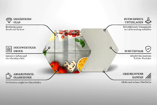 Skleněná deska do kuchyně Kuchyňské jídlo