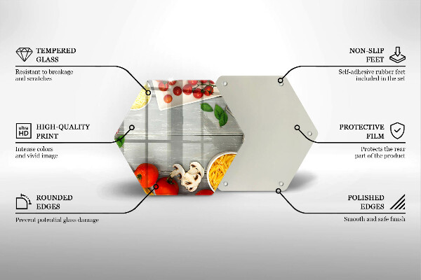 Skleněná deska do kuchyně Kuchyňské jídlo