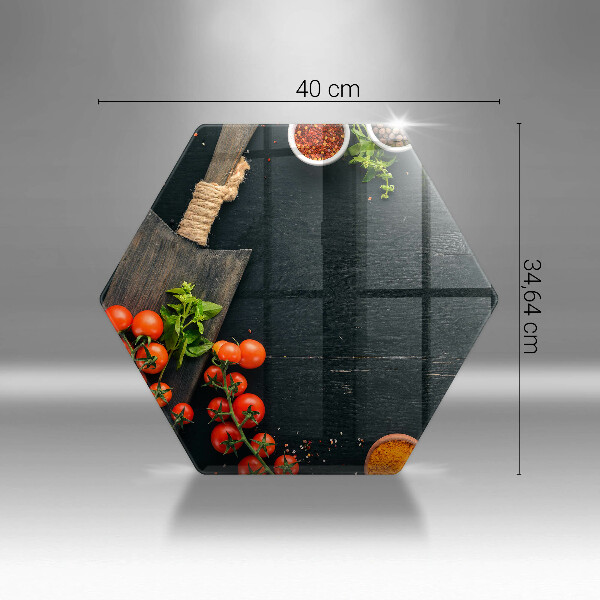 Skleněná krájecí deska Cherry rajčata