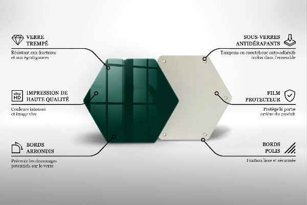 Skleněná deska do kuchyně Zelená barva