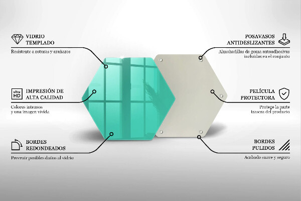 Skleněná deska do kuchyně Zelená barva