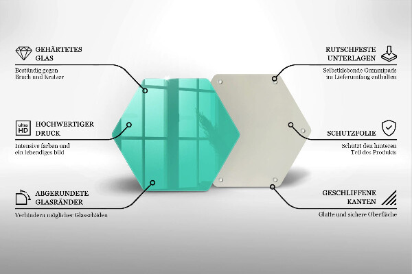 Skleněná deska do kuchyně Zelená barva