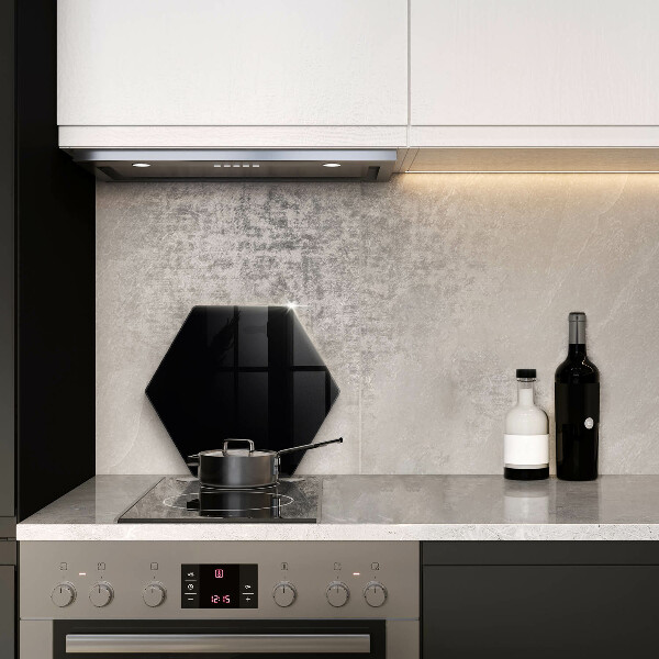 Skleněná deska do kuchyně Černá barva