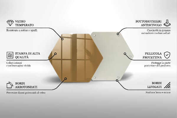 Skleněná deska do kuchyně Barva béžová